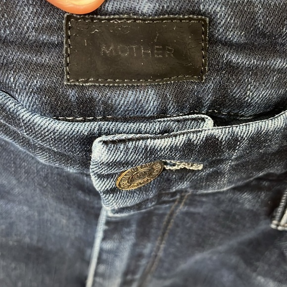 MOTHER High Waisted Looker Ankle Fray Last Call Wash Size 28 - Picture 6 of 9